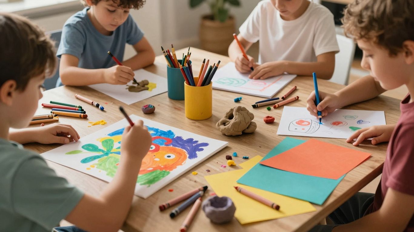 Descubra 50 Atividades Artísticas Criativas para Crianças em Casa